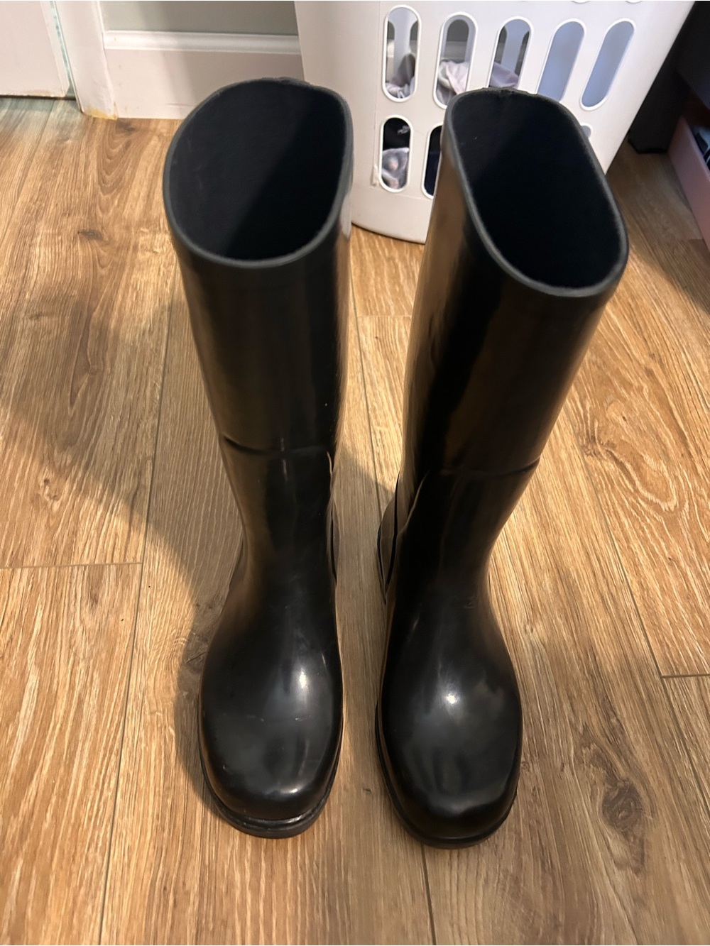 Black Tall Rain Boots
